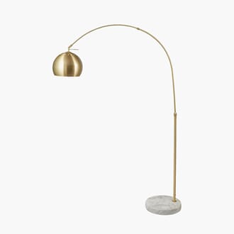 FELICIANI BRUSHED BRASS METAL FLORR LAMP