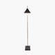 ZETA MATT BLACK ANTIQUE BRASS FLOOR LAMP