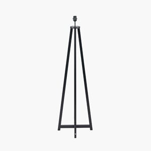 WHITBY MATT BLACK WOOD TAPERED FLOOR LAMP