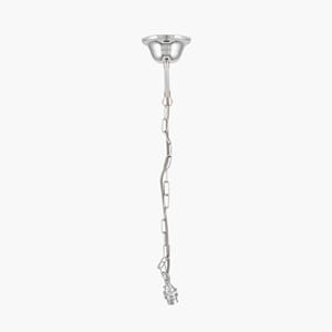 CHROME METAL CABLE CEILING FITTING