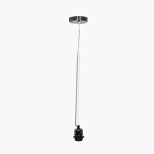 BLACK CHROME METAL CABLE CEILING FITTING