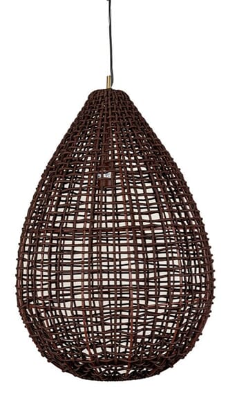 WHIMSICAL HANGING LAMP BROWN L