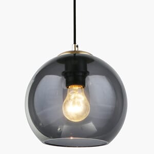VICENZA ROUND SMOKE GLASS PENDANT