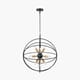 LUNA MATT BLACK & BRUSHED GOLD METAL SPUTNIK PENDANT