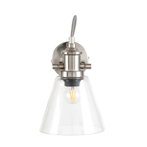 CHAPLIN CONCRETE AND CHROME WALL LAMP
