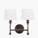 PIERO ANTIQUE BRONZE DOUBLE WALL LIGHT INK. SHADE