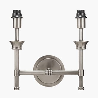 SALVATORE ANTIQUE SILVER DOUBLE WALL LAMP