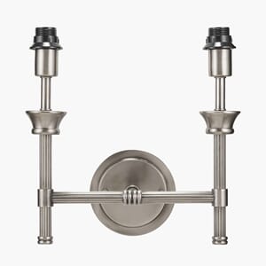 SALVATORE ANTIQUE SILVER DOUBLE WALL LAMP