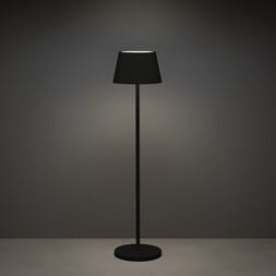 Pomezia trådløs gulvlampe sort dimmbar