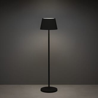 Pomezia trådløs gulvlampe sort dimmbar