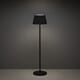 Pomezia trådløs gulvlampe sort dimmbar