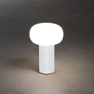 Antibes trådløs bordlampe hvit dimmbar