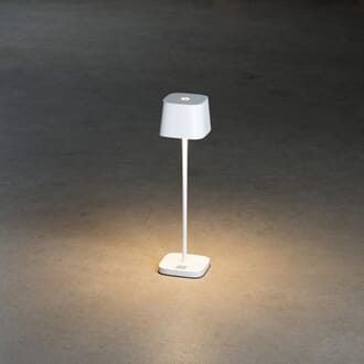 Capri bordlampe hvit dimmbar 20,5 cm