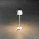 Trådløs bordlampe hvit dimmbar 20,5 cm