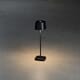 Capri bordlampe sort dimmbar 20,5 cm