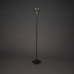 Nice oppladbar gulvlampe sort