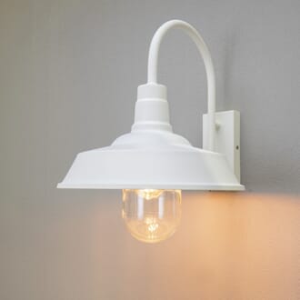 Trapani vegglampe hvit