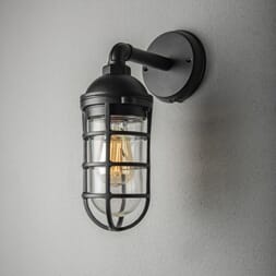 Olba vegglampe sort