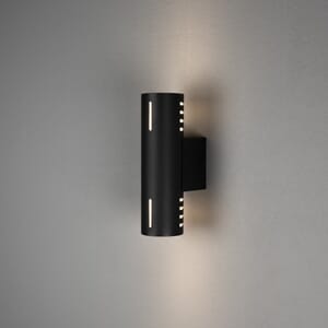 Cuneo vegglampe opp/ned sort E27