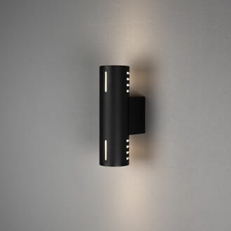 Cuneo vegglampe opp/ned sort E27