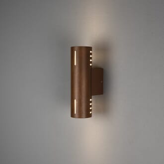 Cueno vegglampe opp/ned rust E27