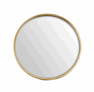 ANTIQUE GOLD MIRROR ROUND 50CM