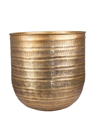 FUMI ALUMINUM FLOWERPOT ANTIQUE GOLD XL