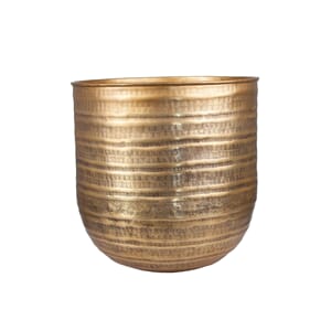FUMI ALUMINUM FLOWERPOT ANTIQUE GOLD XL