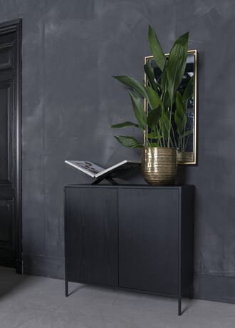 FUMI ALUMINUM FLOWERPOT ANTIQUE GOLD L