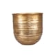 FUMI ALUMINUM FLOWERPOT ANTIQUE GOLD M