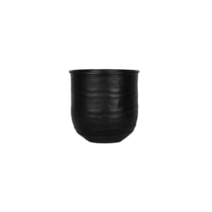 FUMI ALUMINIUM FLOWERPOT BLACK S