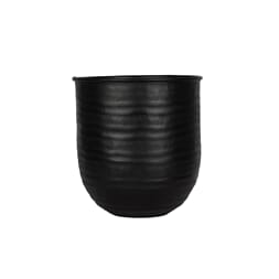 FUMI ALUMINIUM FLOWERPOT BLACK M