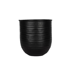 FUMI ALUMINIUM FLOWERPOT BLACK M