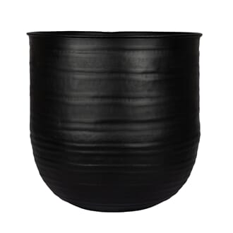 FUMI ALUMINIUM FLOWERPOT BLACK XL