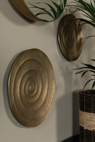 SPIRAL TRAY GOLD L