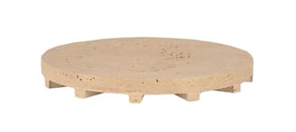 TRAVERTINE TRAY ON FOOT M