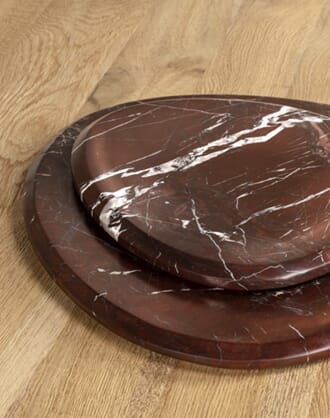 RED MARBLE TRAY M