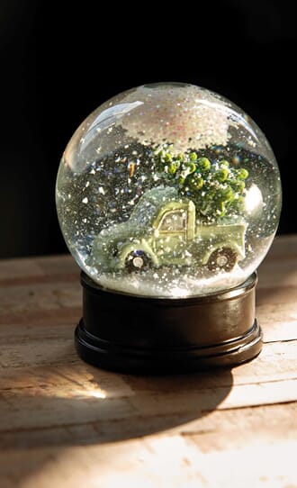 CHRISTMAS MUSIC WATERBALL BLACK