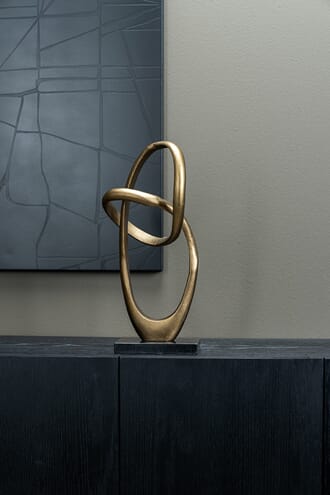 SCULPTURE OVAL LOOP GOLD