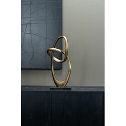 SCULPTURE OVAL LOOP GOLD