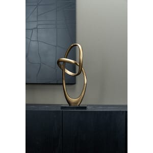 SCULPTURE OVAL LOOP GOLD