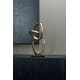 SCULPTURE OVAL LOOP GOLD