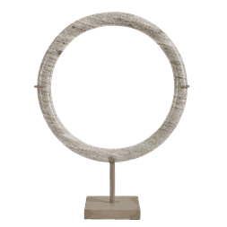 LIVIE RING SCULPTURE BEIGE MARBLE