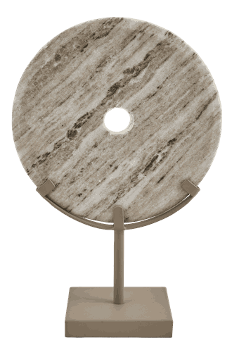 RYLEE RING SCULPTURE BEIGE MARBLE