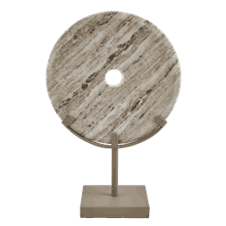 RYLEE RING SCULPTURE BEIGE MARBLE