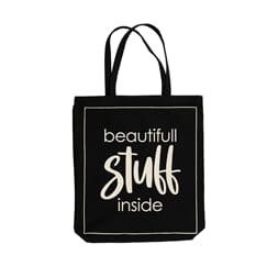 BEAUTIFULL STUFF INSIDE CANVAS BAG