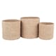 S/3 WOVEN NATURAL SEAGRASS ROUND BASKETS
