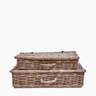 GREY KUBI S/2 UNDERBED STORAGE BASKETS