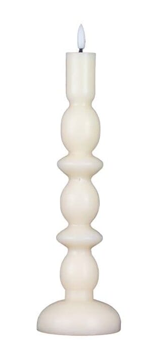 ANNE LED CANDLE ECRU M