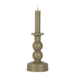 ANNE LED CANDLE GREY OLIVE S